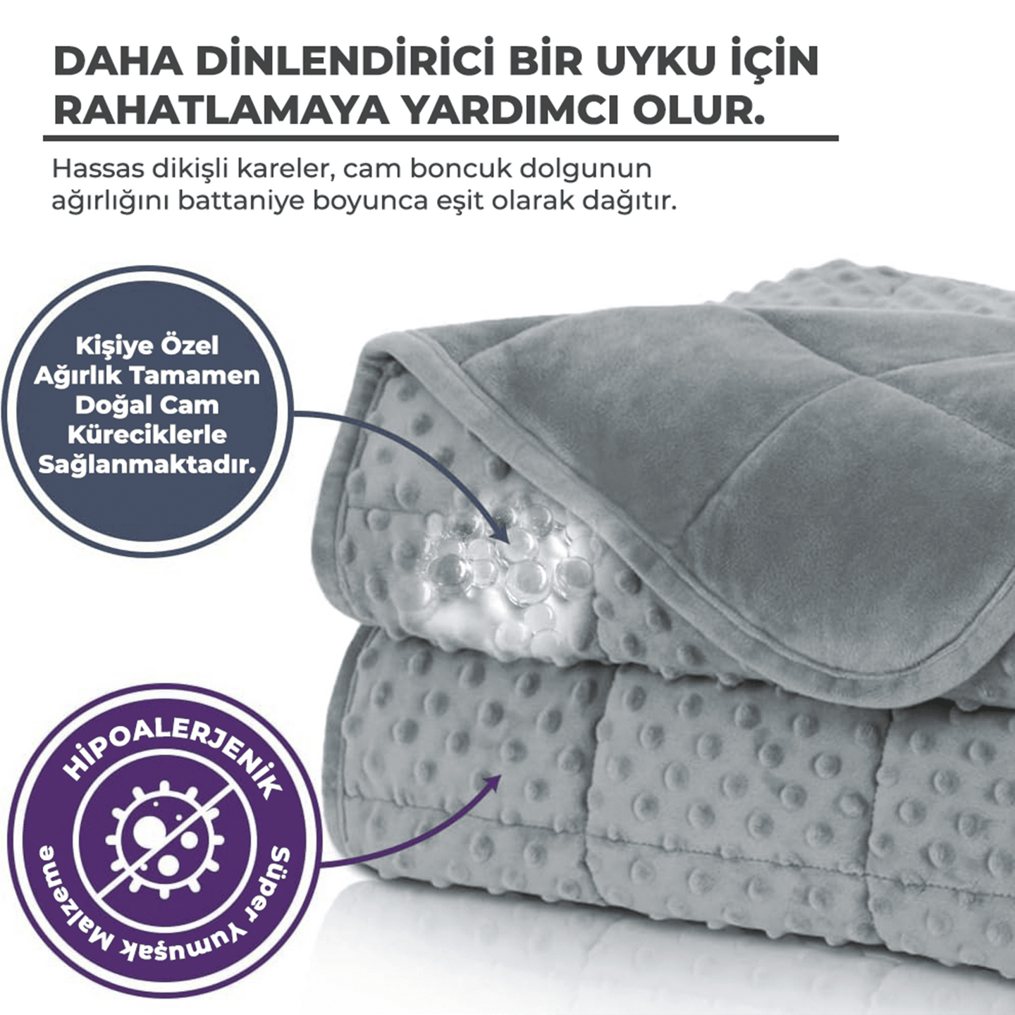 Terapise Süper Yumuşak Wellsoft Ağırlıklı Yorgan, Kış ve Bahar ...